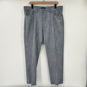 Charisma Mens Size 38 Gray Relaxed Straight Leg 5-Pocket Pants H001118